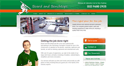 Desktop Screenshot of boardandbenchtops.com.au