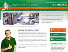 Tablet Screenshot of boardandbenchtops.com.au